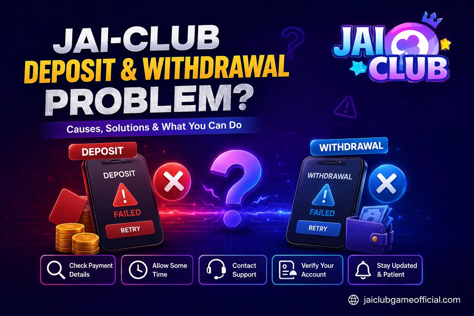 1xBet deposit and withdrawal troubleshooting guide